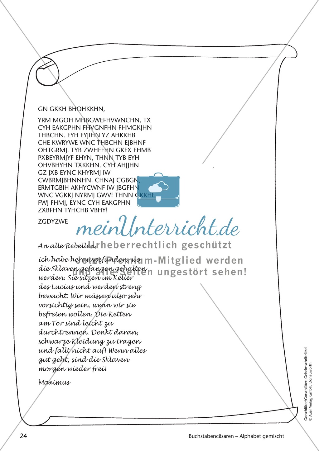 Geheimschrift Alphabet gemischt: Übungen Preview 2