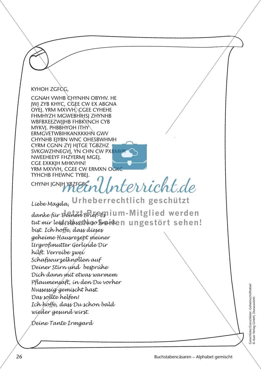 Geheimschrift Alphabet gemischt: Übungen Preview 4