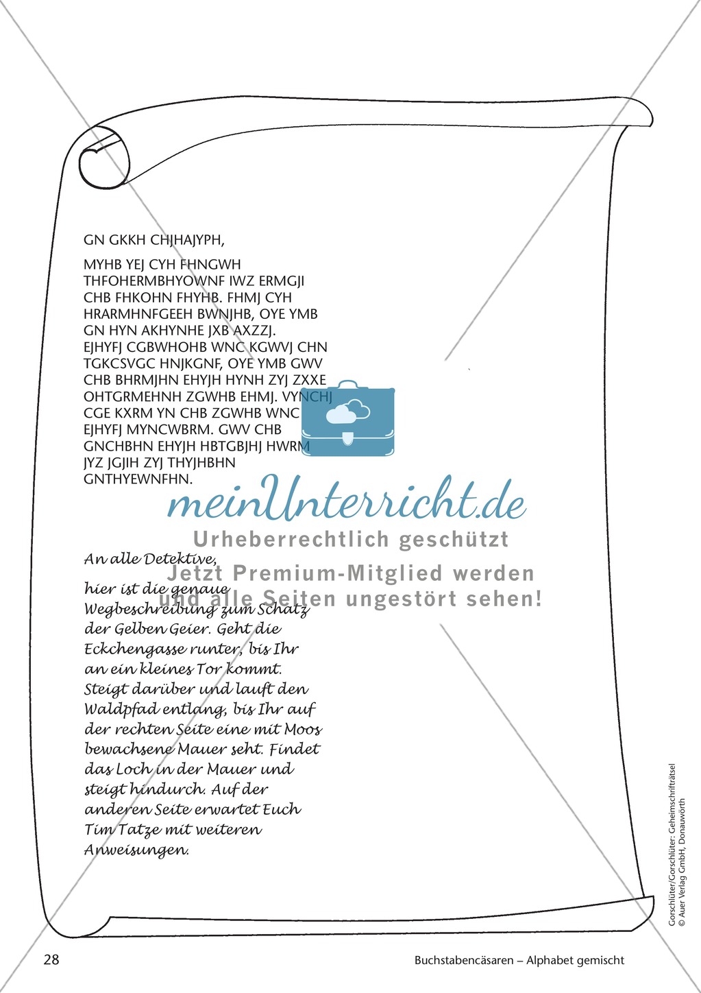 Geheimschrift Alphabet gemischt: Übungen Preview 6