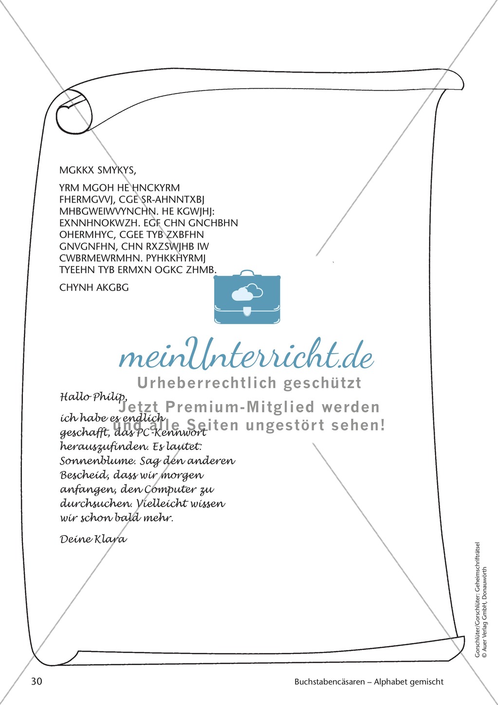 Geheimschrift Alphabet gemischt: Übungen Preview 8