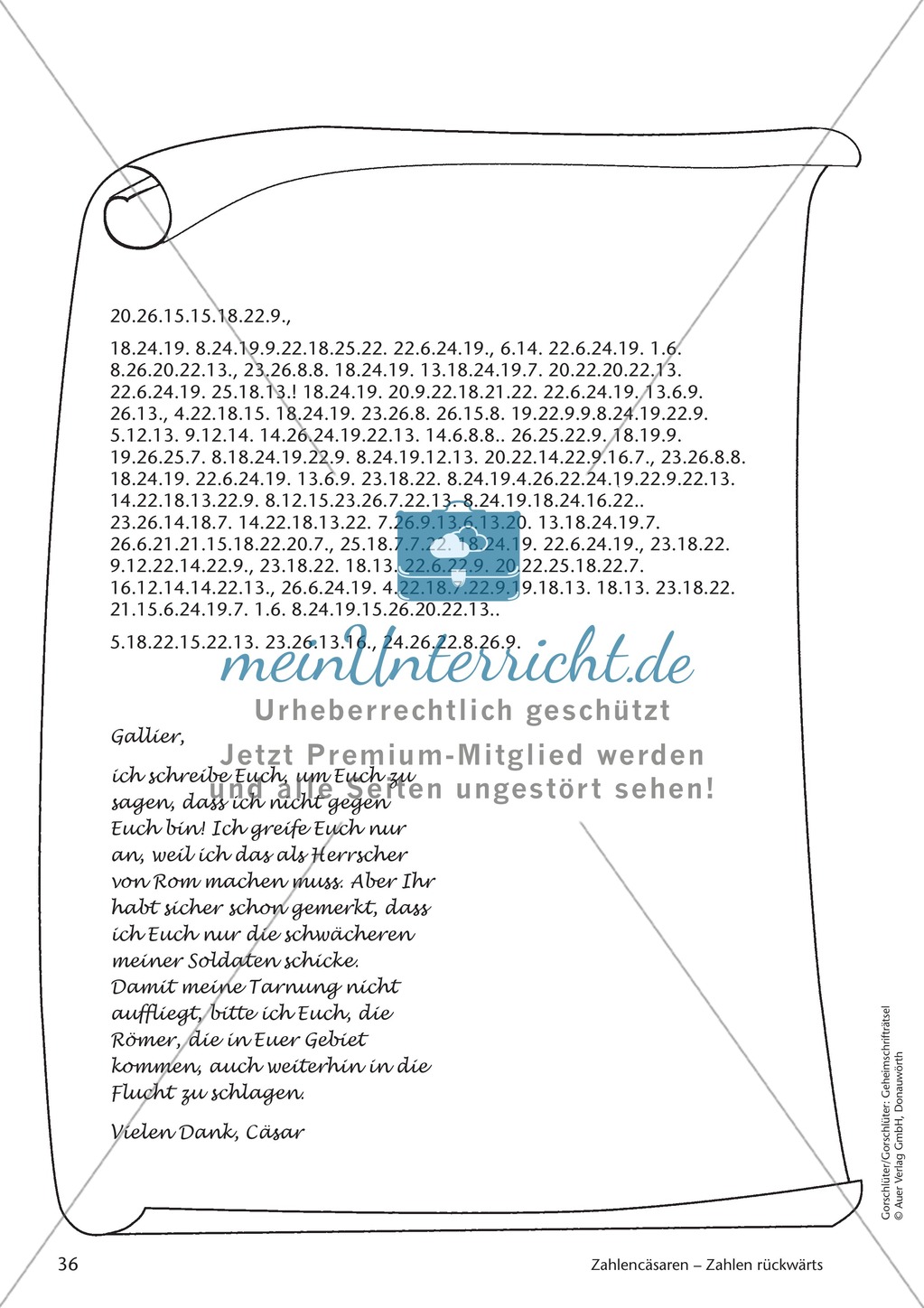Geheimschrift Zahlen rückwärts: Übungen Preview 6