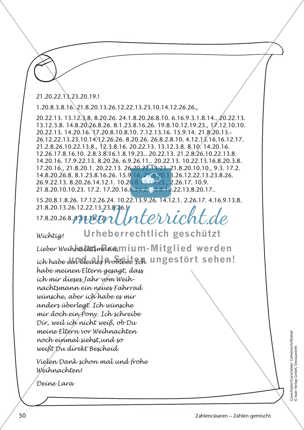Geheimschrift Zahlen gemischt: Übungen Preview 4