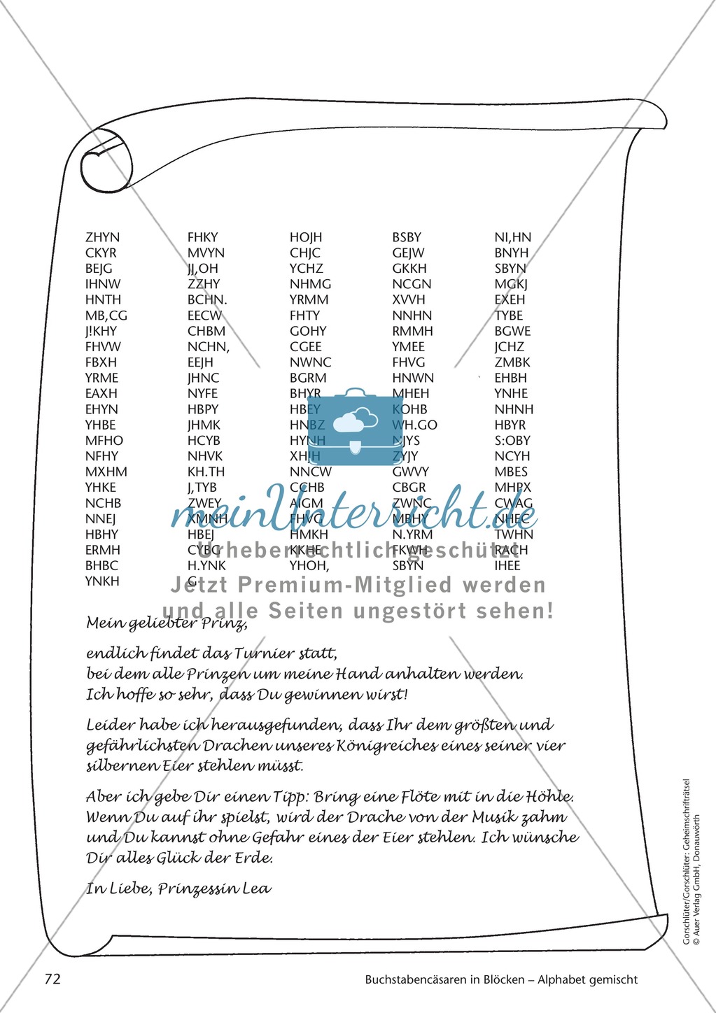 Geheimschrift in Blöcken Alphabet gemischt: Übungen Preview 6