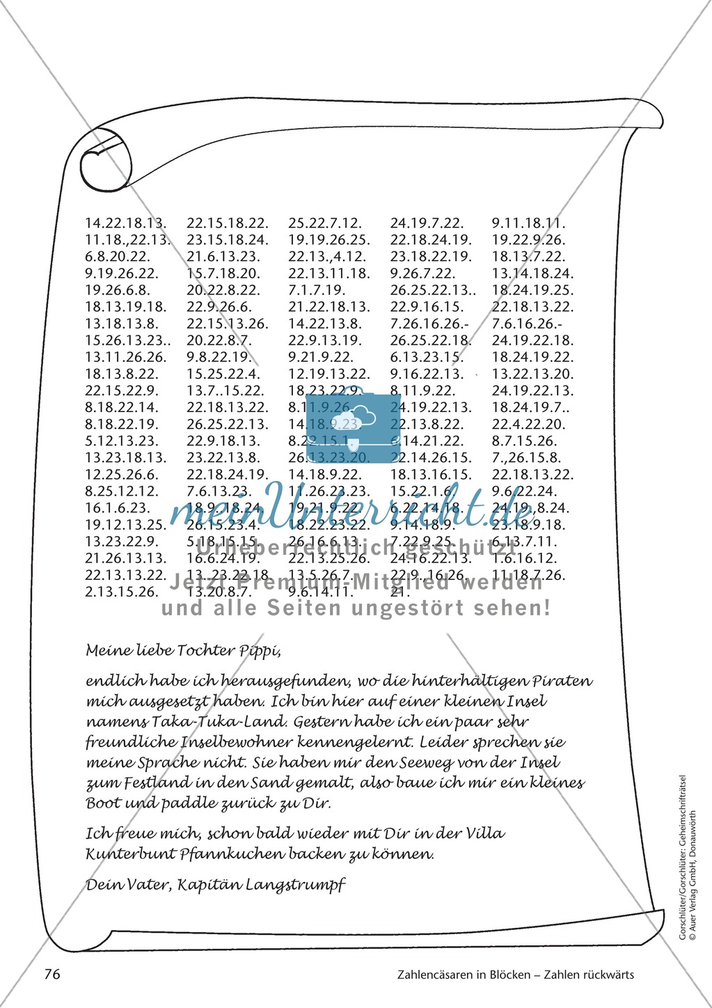 Geheimschrift in Blöcken Zahlen rückwärts: Übungen Preview 4