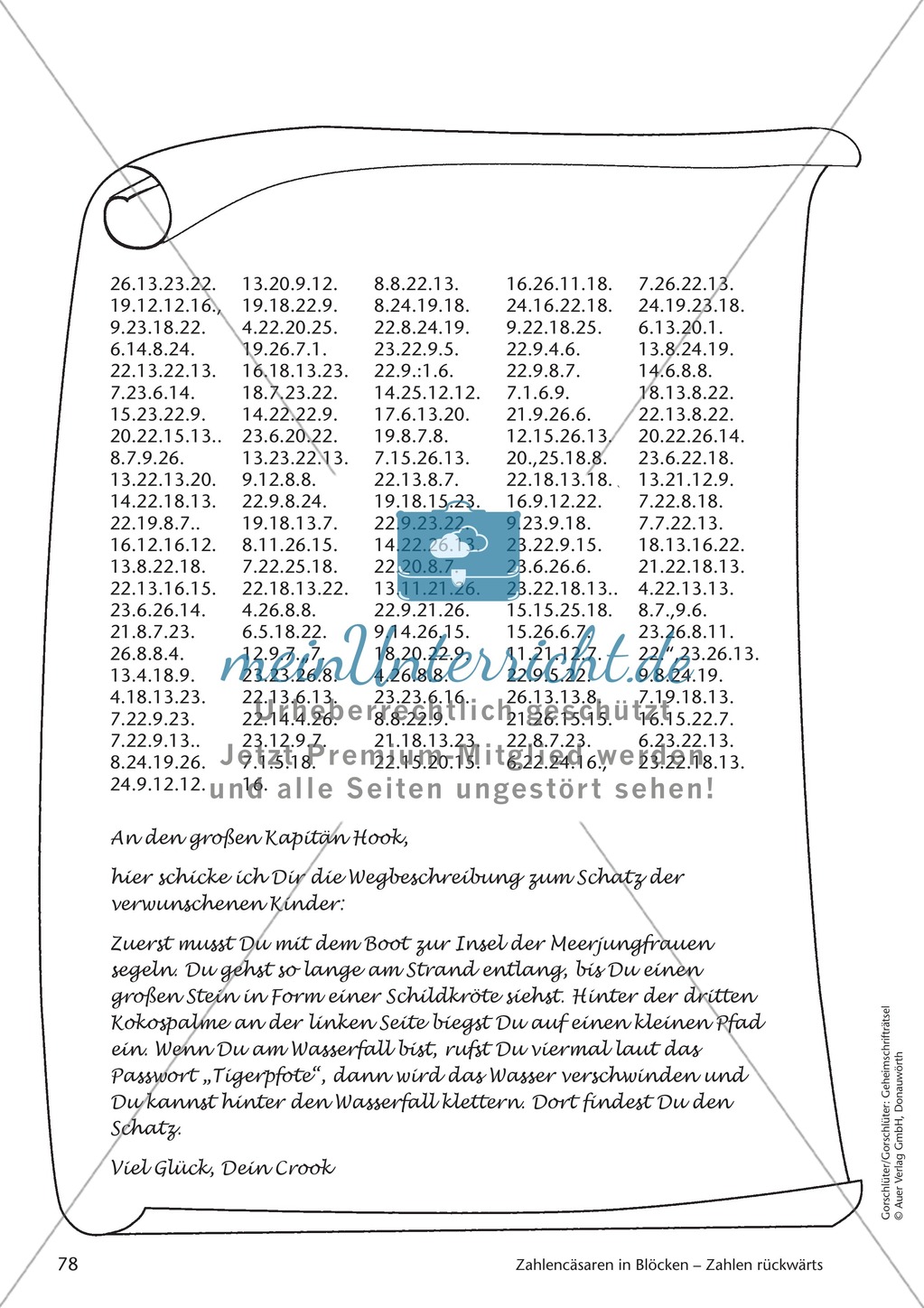 Geheimschrift in Blöcken Zahlen rückwärts: Übungen Preview 6