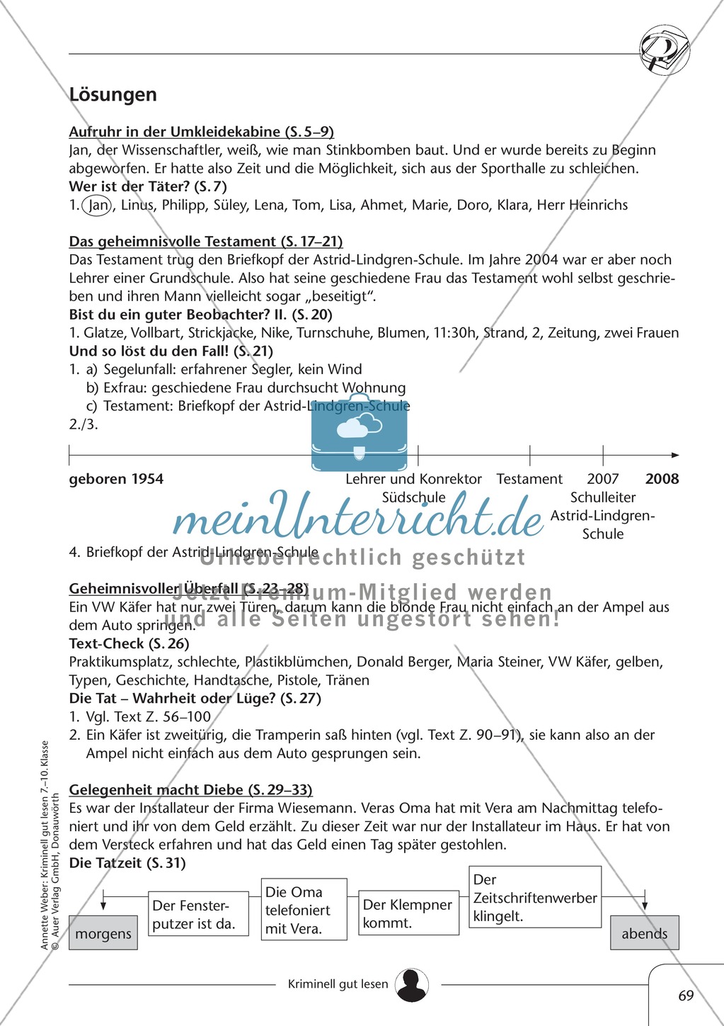 Geheimnisvoller Überfall: Text + Lückentext + Übung + Lösung Preview 7