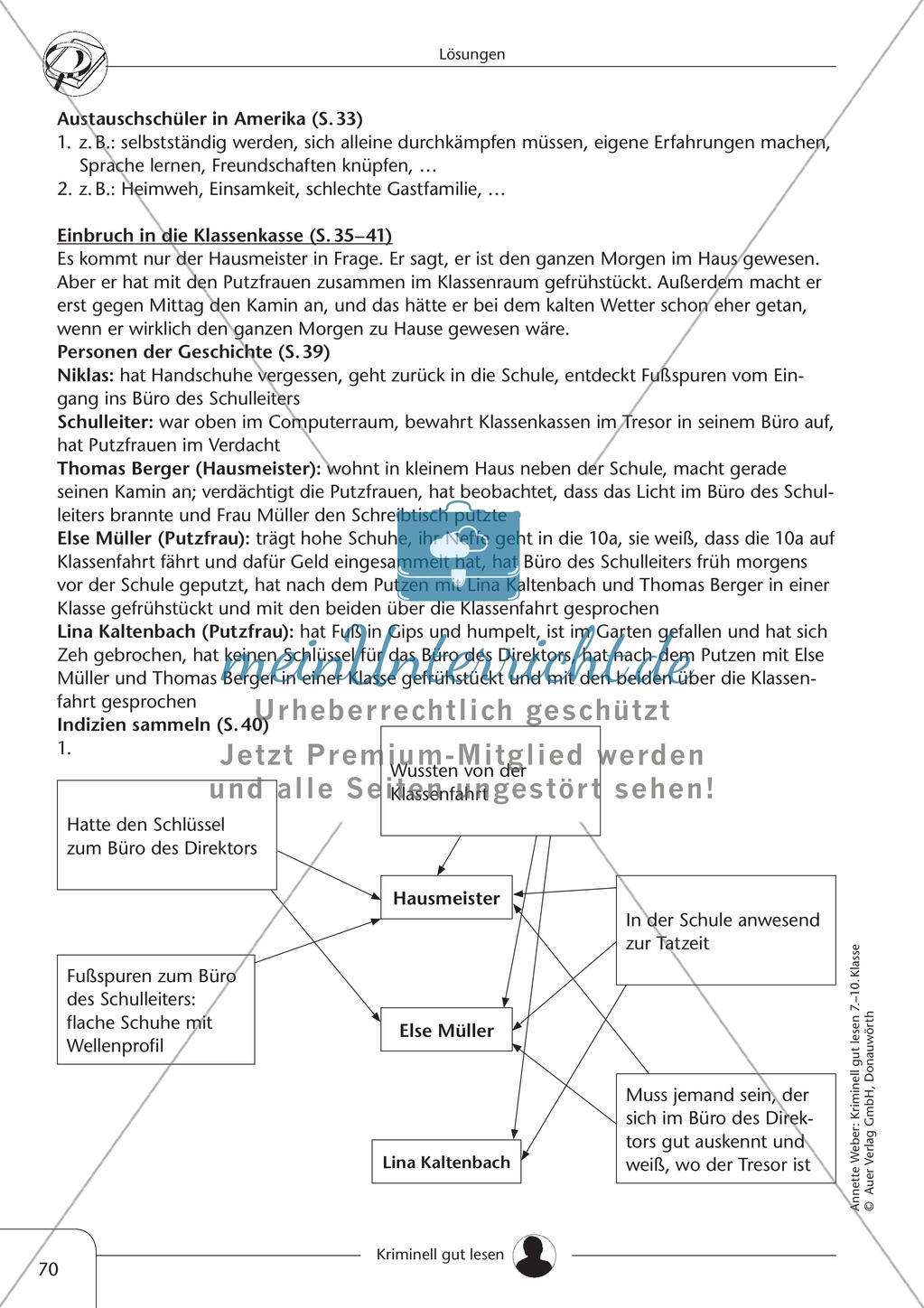 Einbruch in die Klassenkasse: Text + Übung + Lösung Preview 8