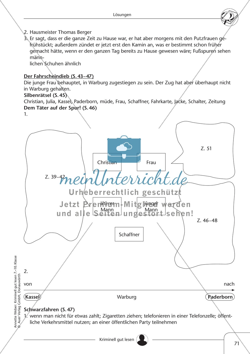 Einbruch in die Klassenkasse: Text + Übung + Lösung Preview 9
