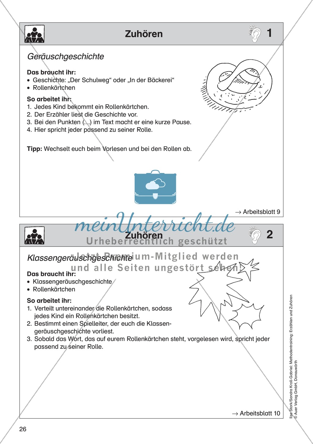 Zuhören: Geräuschgeschichte + Klassengeräuschgeschichte Preview 1