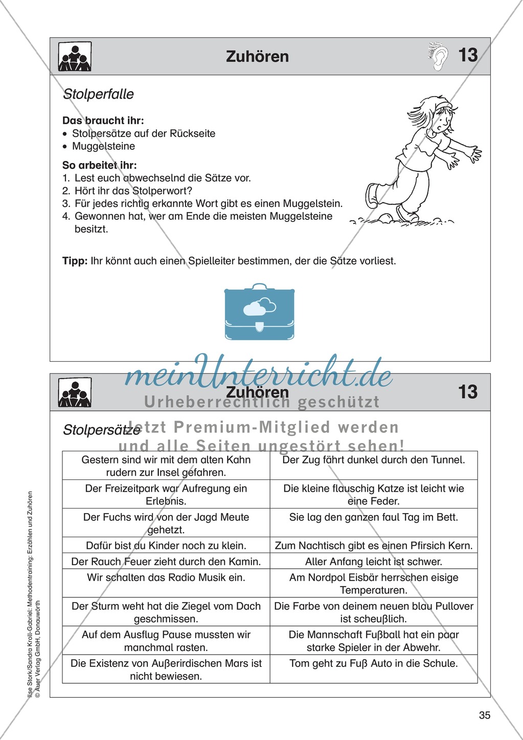 Zuhören: Stolperfalle + Stolpersätze Preview 1