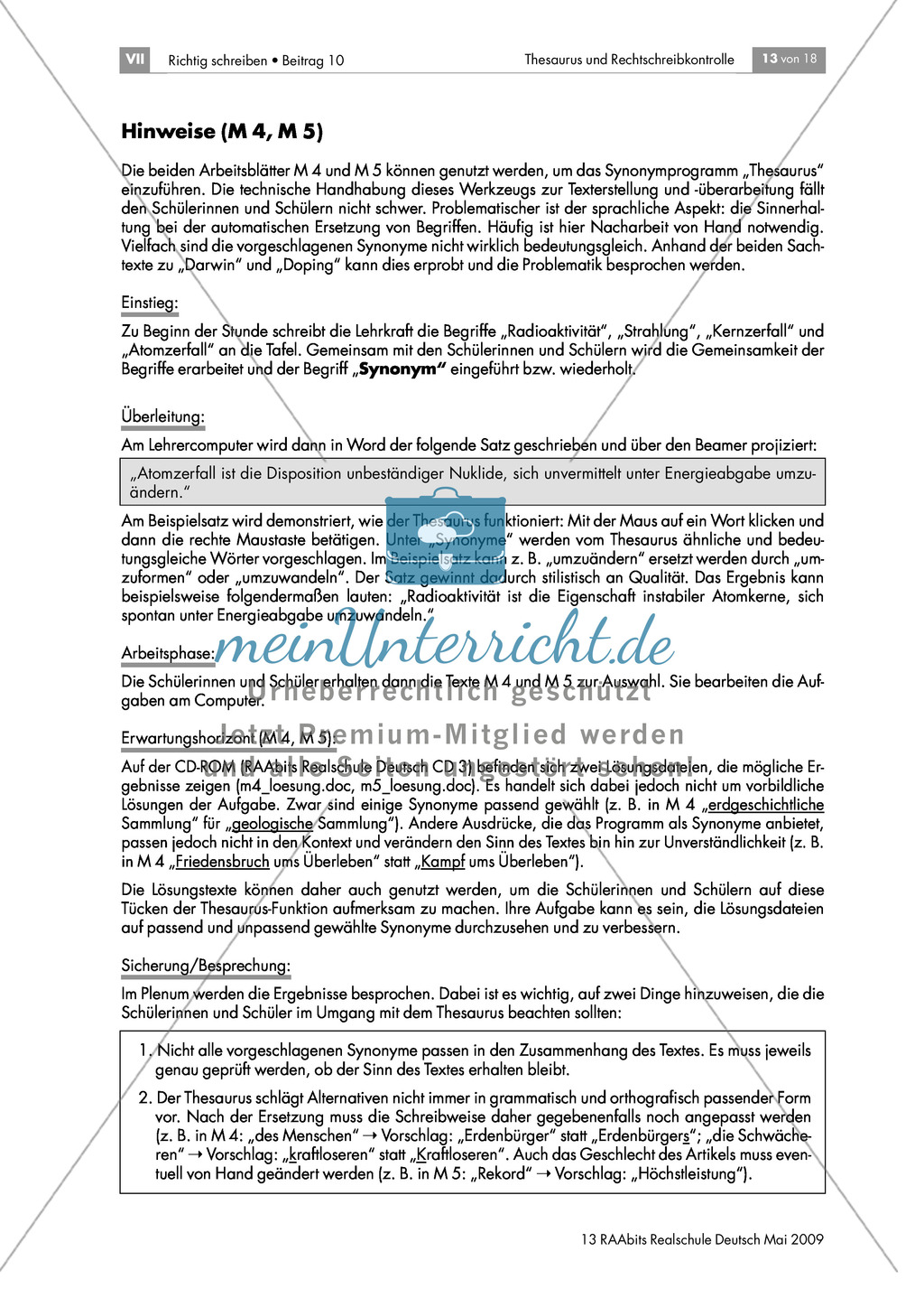 Synonyme mit Thesaurus finden Preview 3