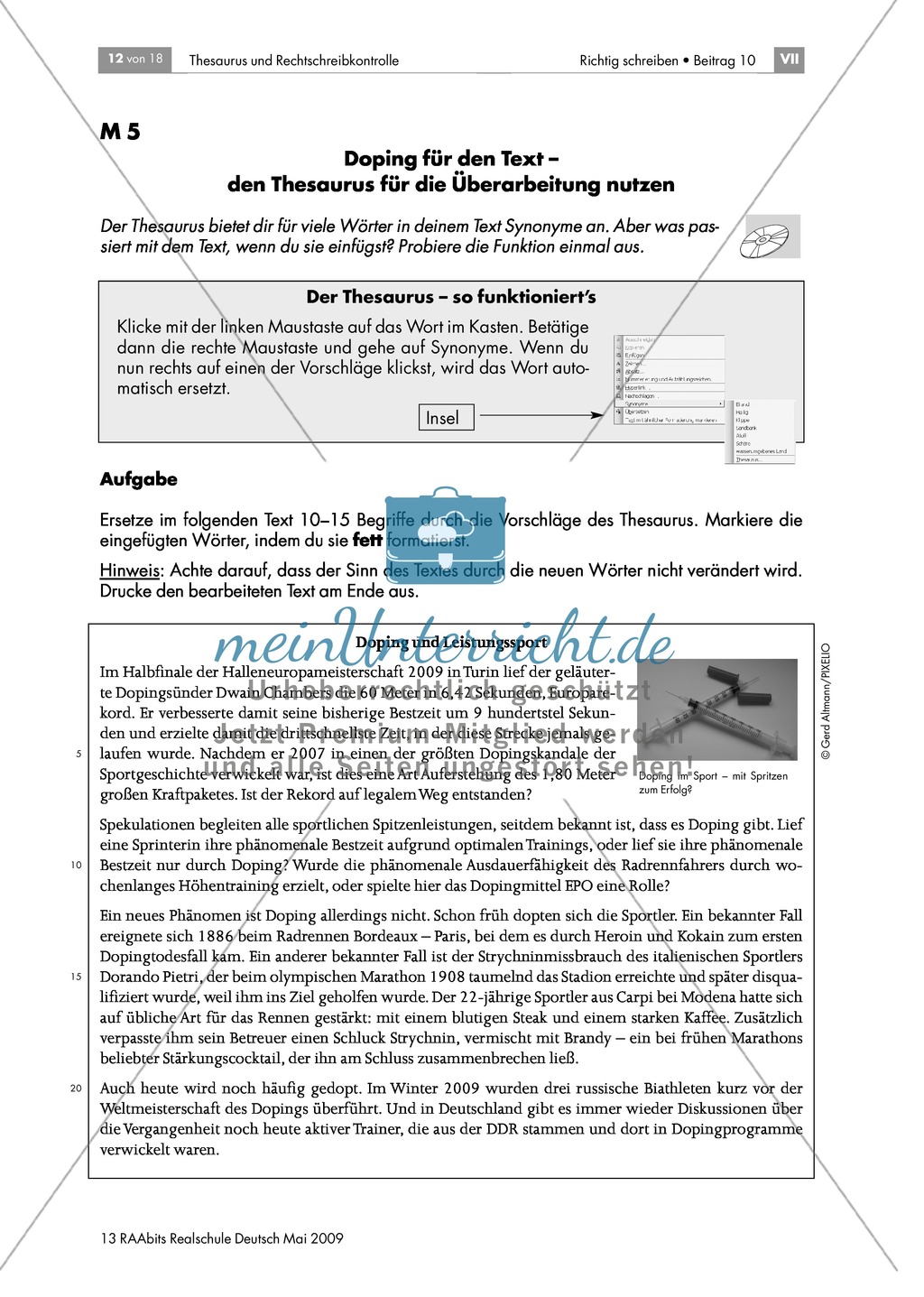 Kennenlernen thesaurus