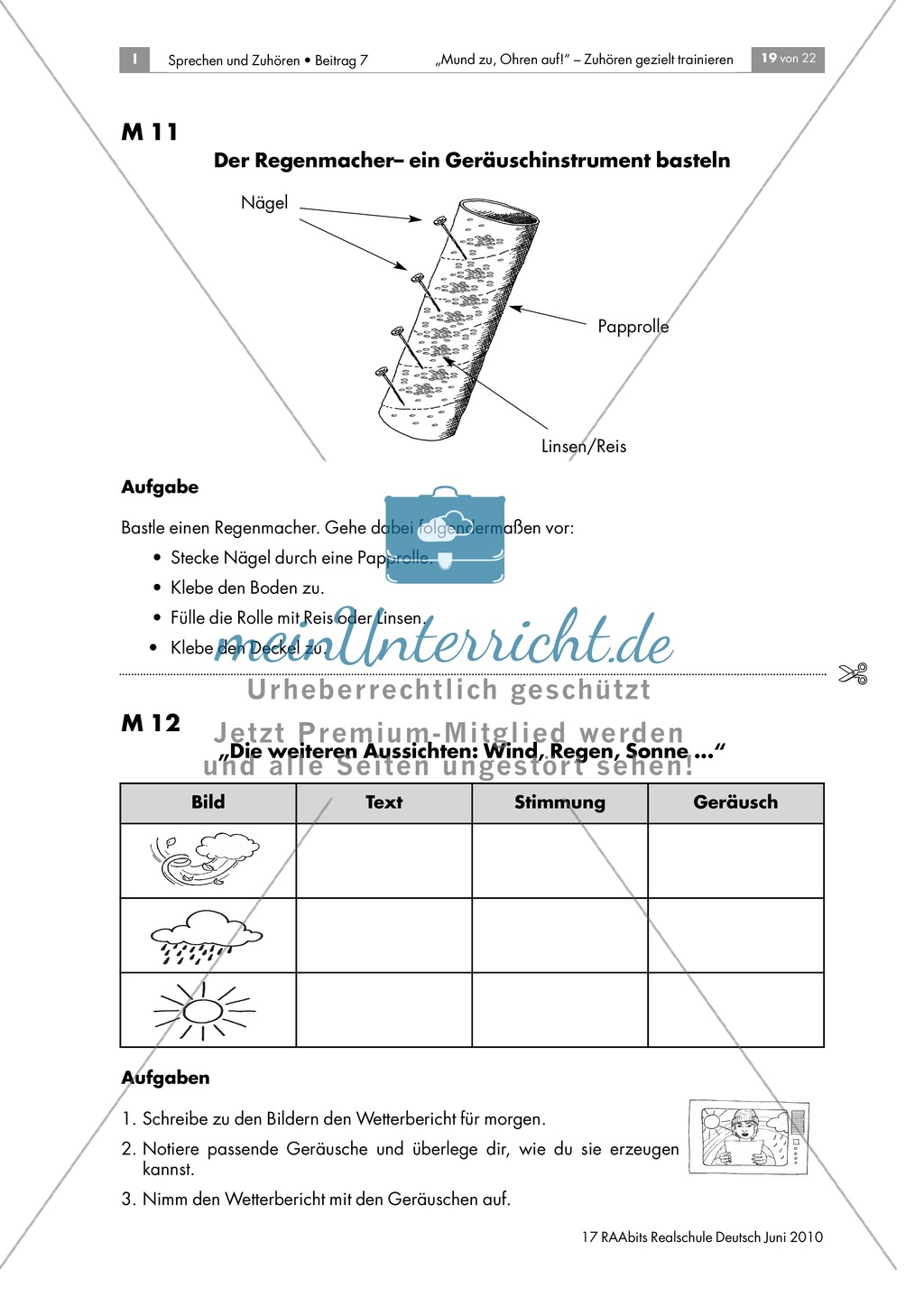 Bastelanleitung für ein Geräuschinstrument Preview 1