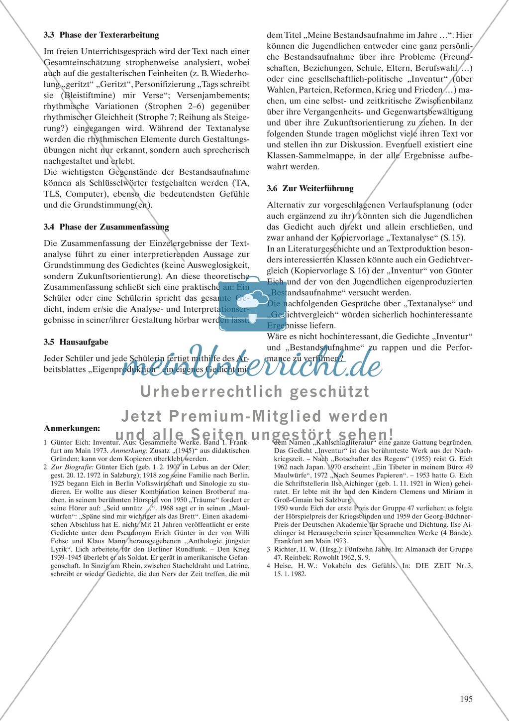 Politische Lyrik von Celan, Hermlin: Sachanalyse + didaktische Analyse + Verlaufsplanung + Weiterführung Preview 2