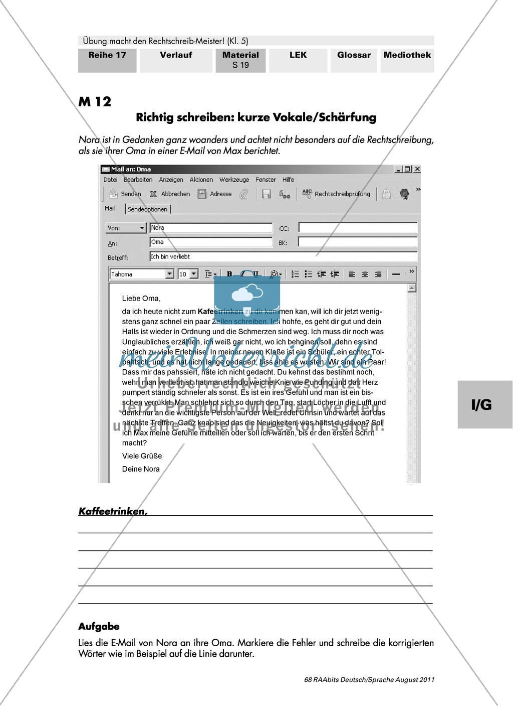 Rechtschreibung: kurze Vokale/Schärfung Preview 1