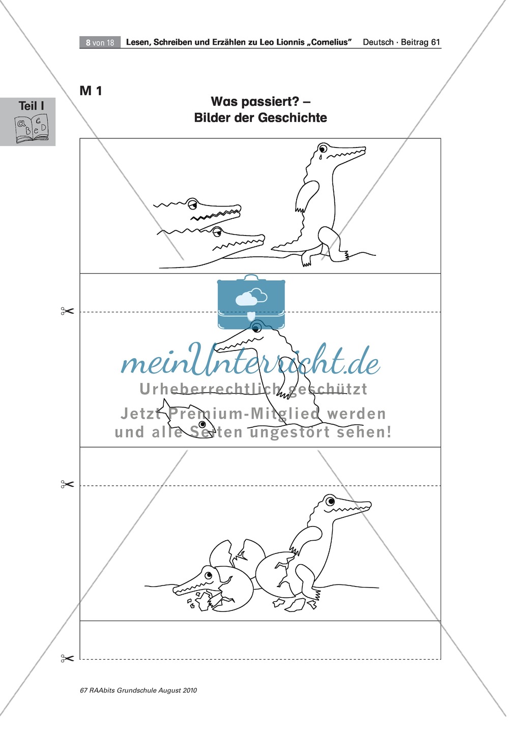 Wir lesen das Bilderbuch "Cornelius": Gesamtes Material Preview 8