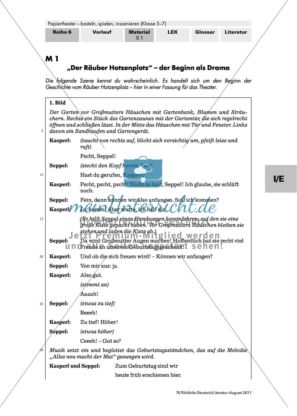 Wesentliche Merkmale dramatischer Texte Preview 1
