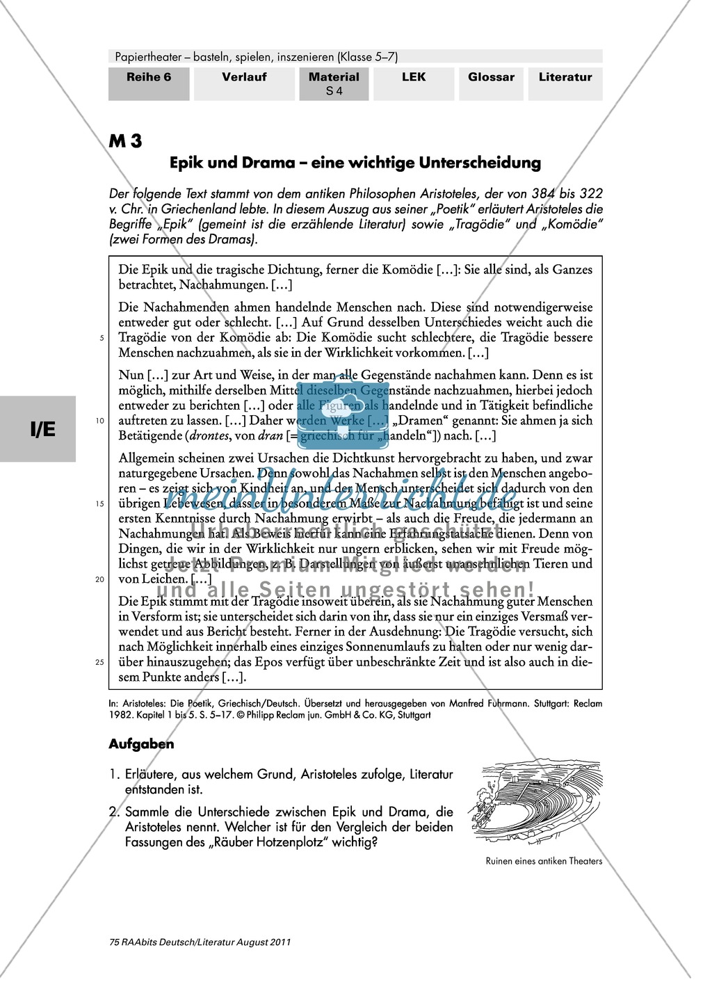 Wesentliche Merkmale dramatischer Texte Preview 4