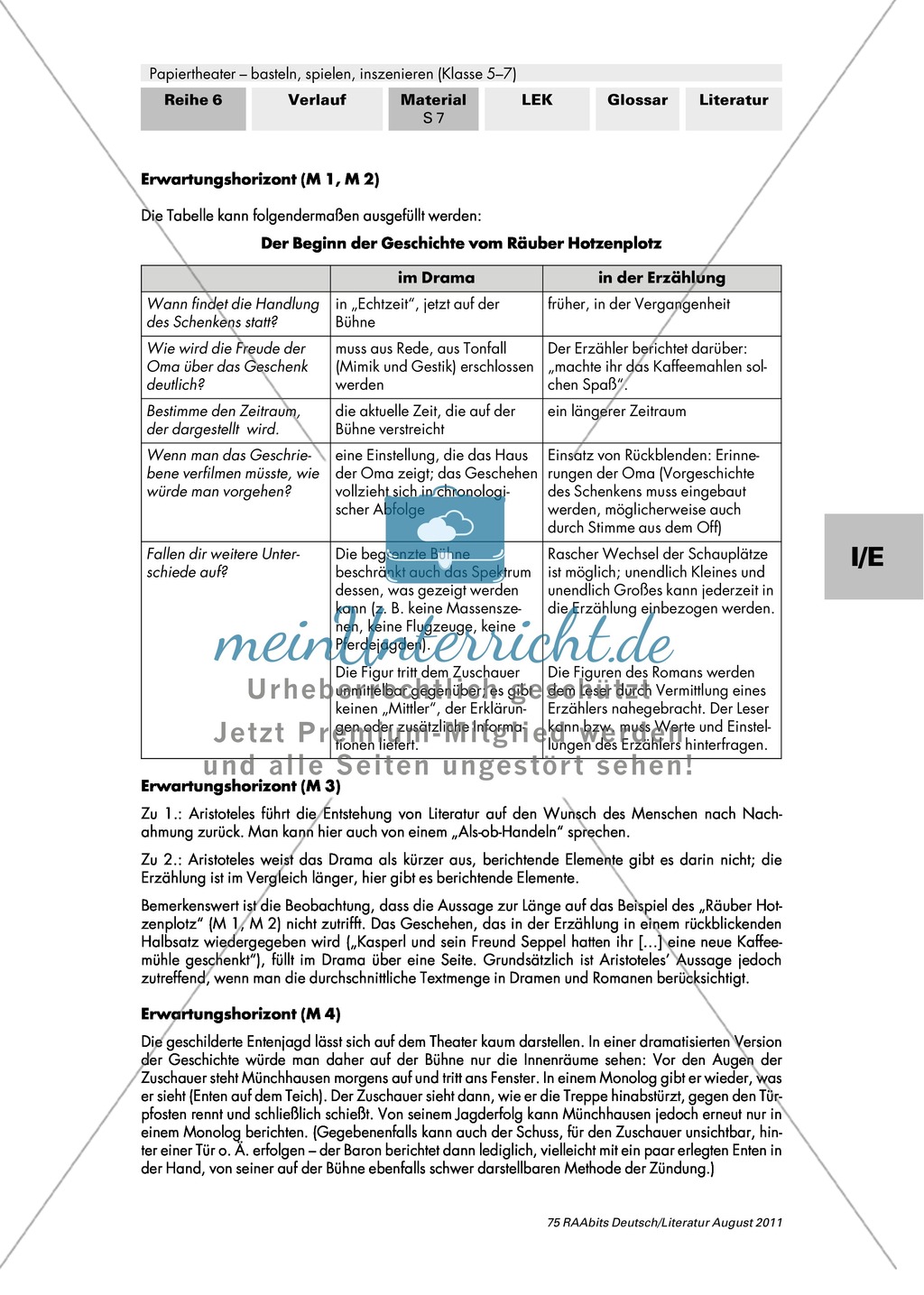 Wesentliche Merkmale dramatischer Texte Preview 7