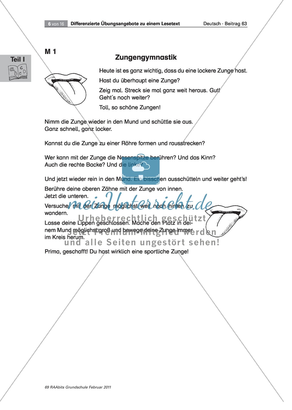 Anleitung zur Zungengymnastik Preview 2