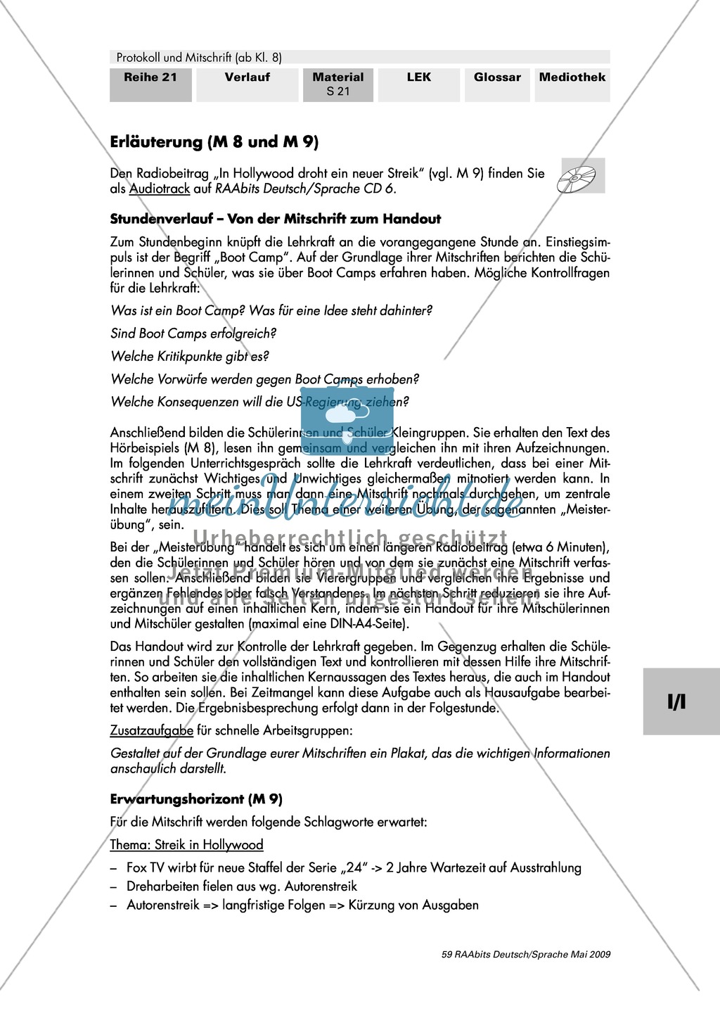 Von der Mitschrift zum Handout Preview 3