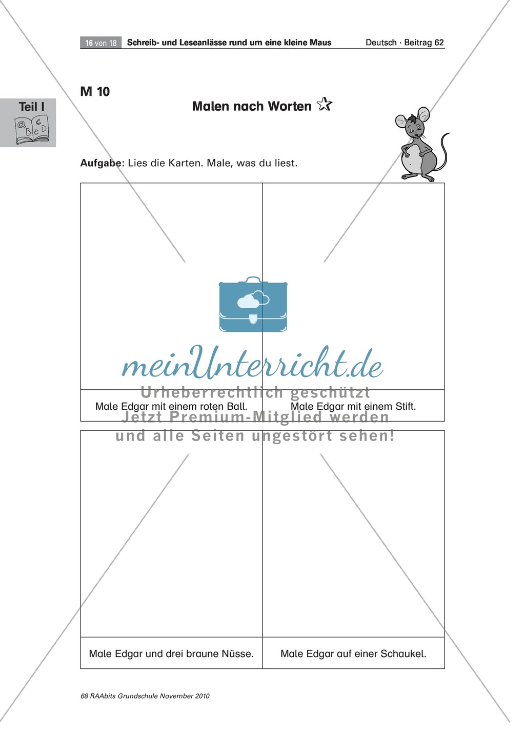 Edgar erlebt Abenteuer. Geschichten zu einer literarischen Figur schreiben und lesen Preview 16