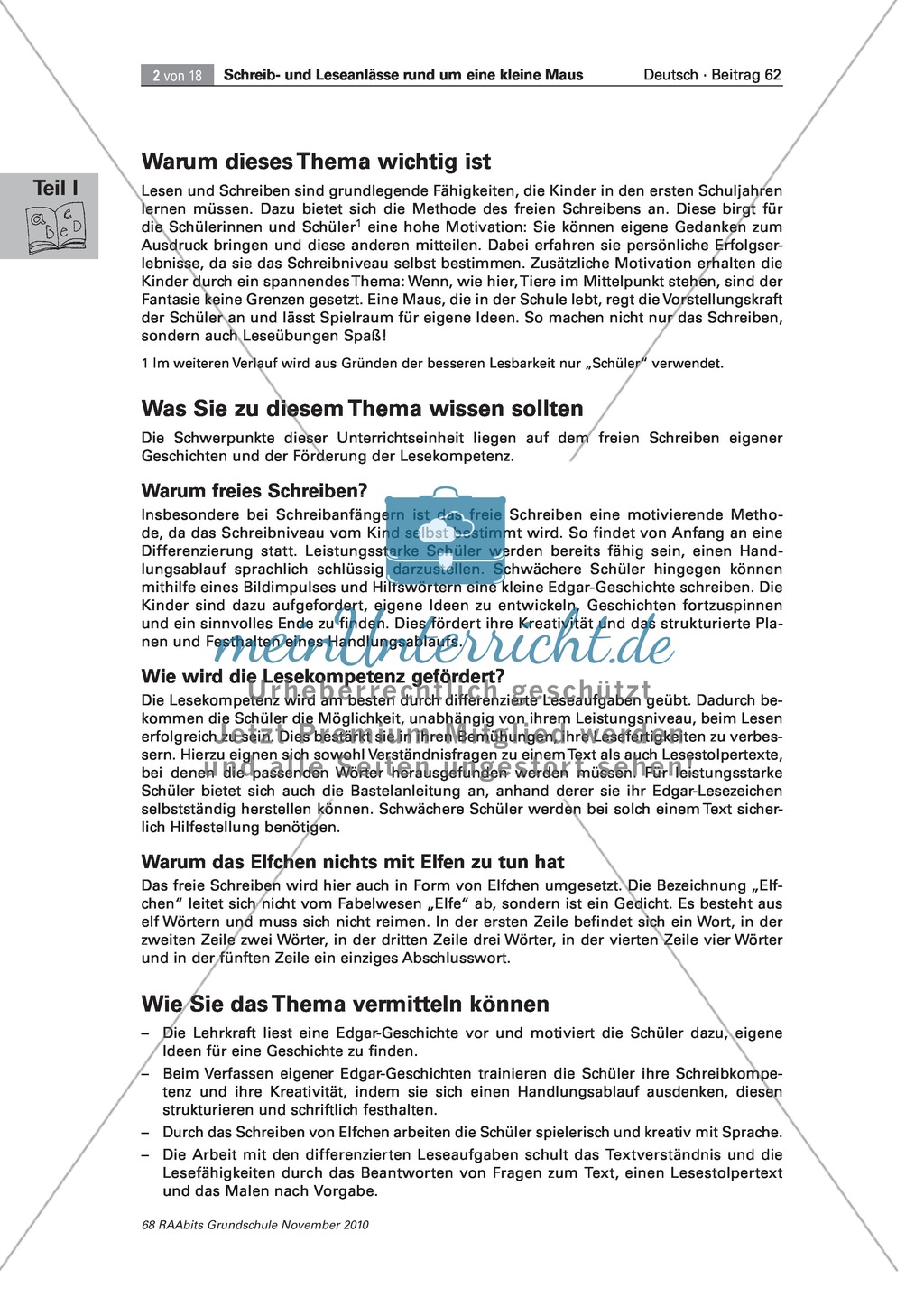 Edgar erlebt Abenteuer. Geschichten zu einer literarischen Figur schreiben und lesen Preview 2