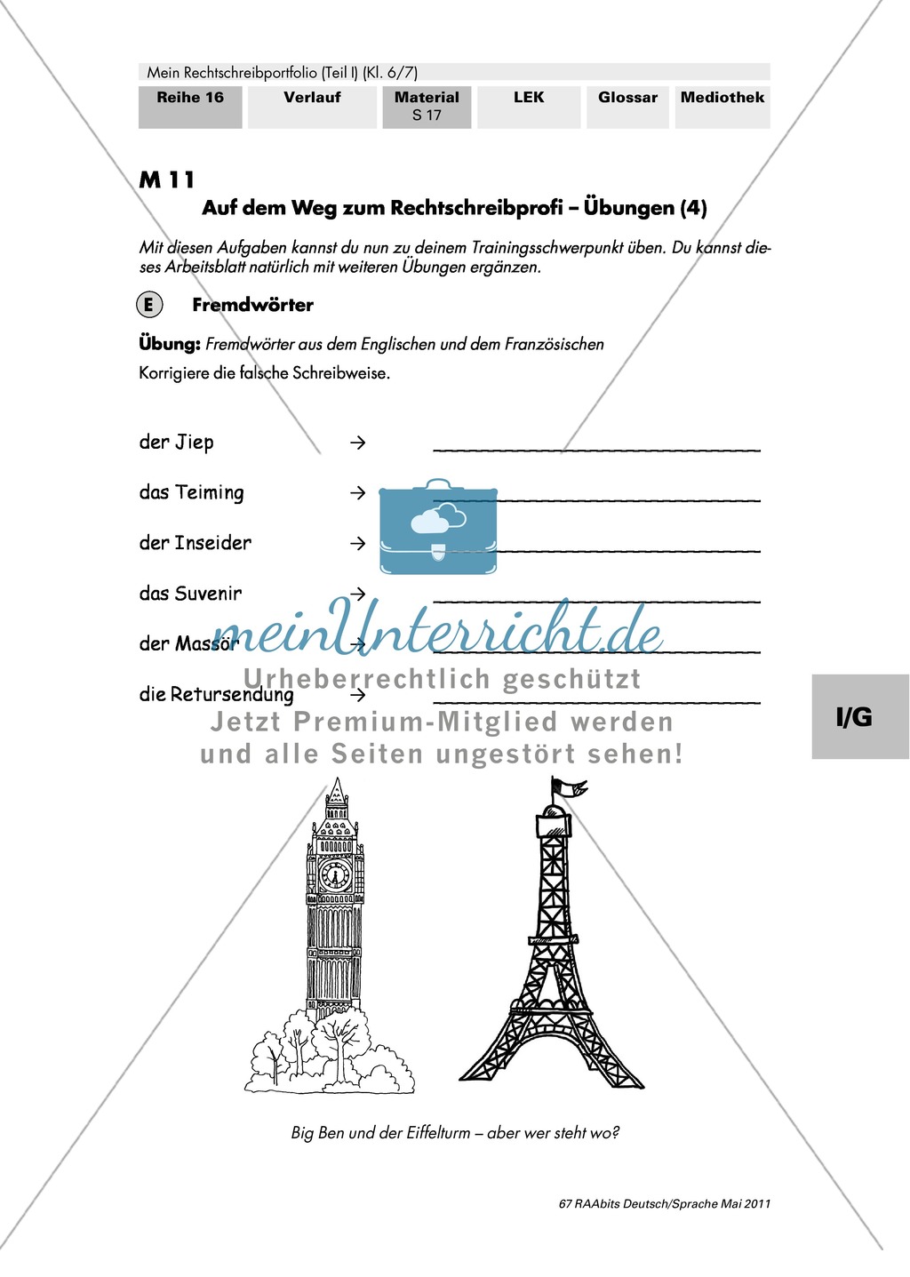 Gezielte Übungen für den individuellen Trainingsschwerpunkt und zur Überprüfung des Lernfortschritts - Thema Rechtschreibung Preview 5