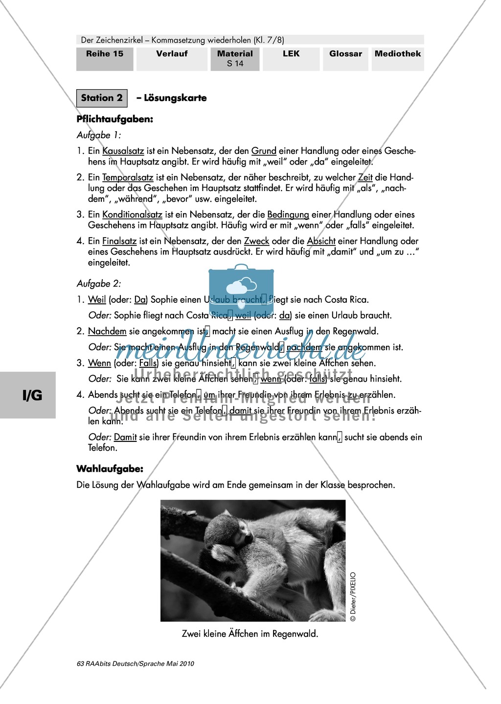 Der Zeichenzirkel - Arbeit an Stationen: Kommasetzung wiederholen + üben Preview 14