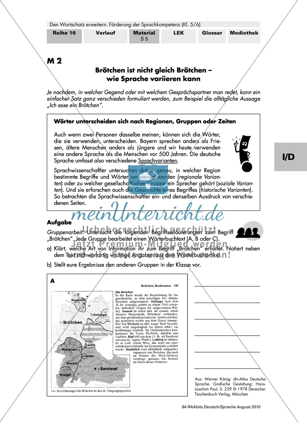 Verschiedene Sprachebenen und ihre Beschreibung in Fachwörterbüchern kennen Preview 1