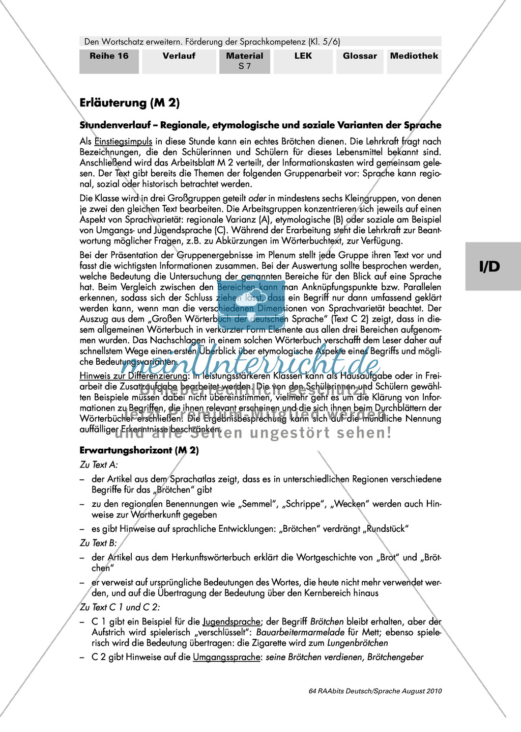 Verschiedene Sprachebenen und ihre Beschreibung in Fachwörterbüchern kennen Preview 3