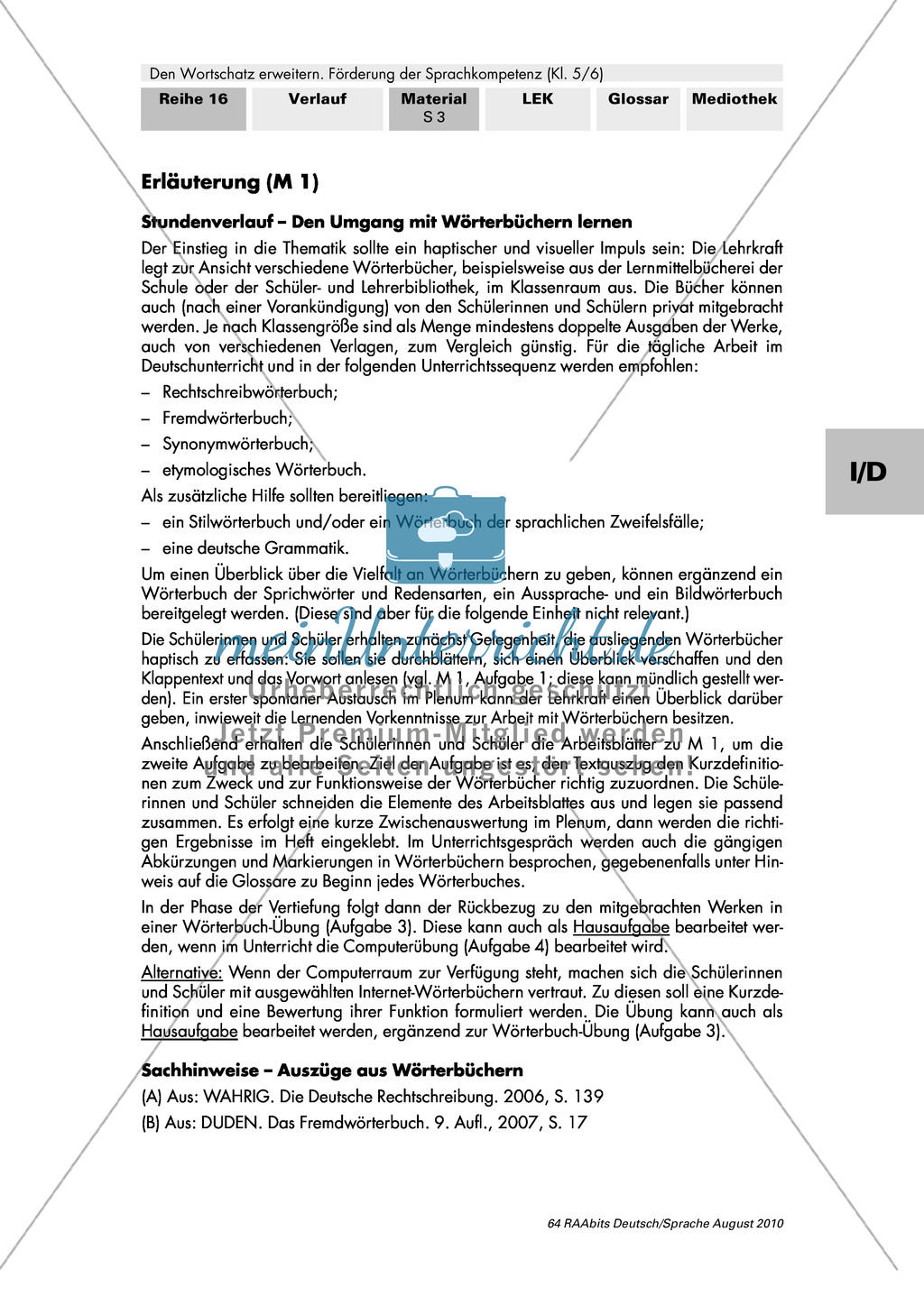 Überblick über Wörterbücher, ihren Zweck und ihre