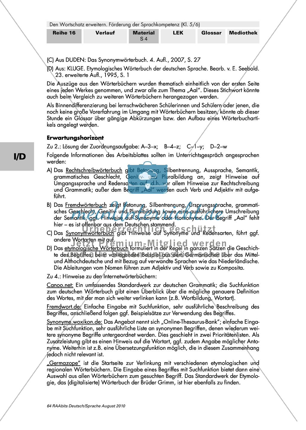 Überblick über Wörterbücher, ihren Zweck und ihre