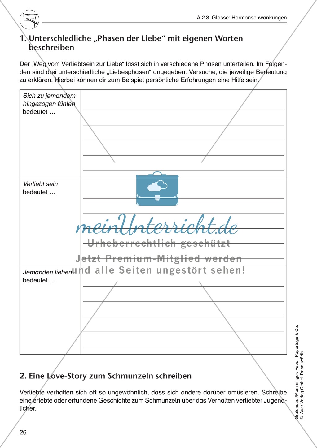 Glosse zum Thema Liebe: