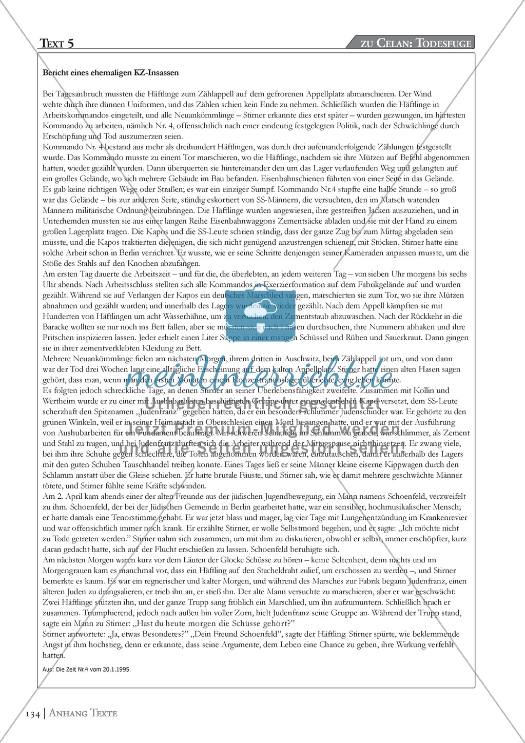 Celan - Todesfuge: Erläuterung, Text und Zeichnungen Preview 4