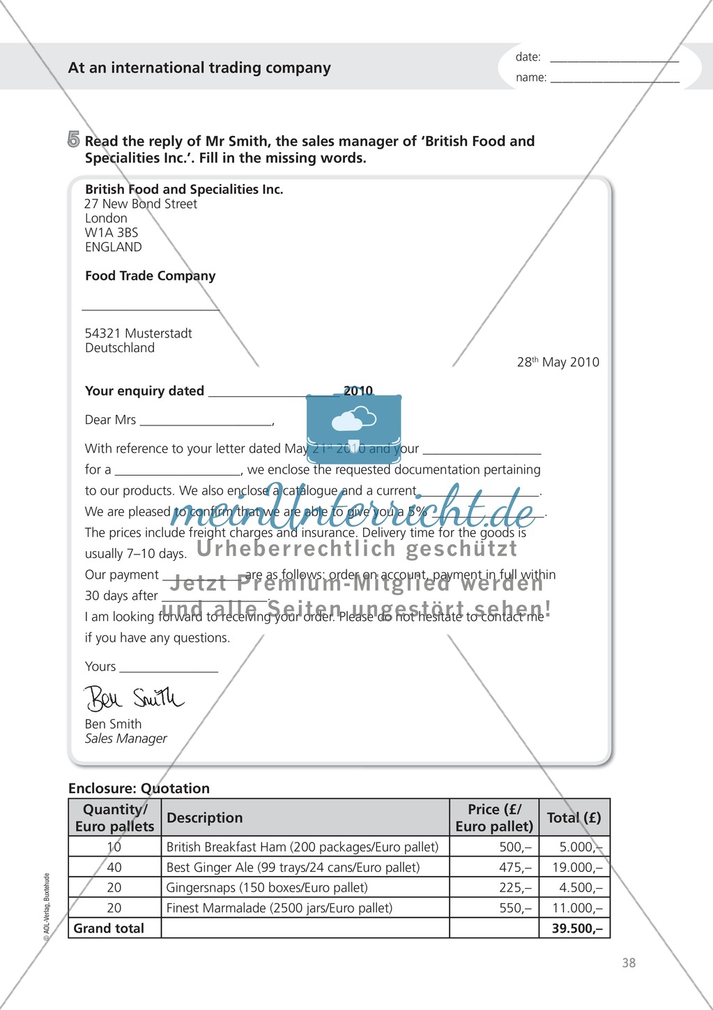 Working at an international trading company: Wortschatz internationales Handelsunternehmen + Übungen zum Passiv Preview 3