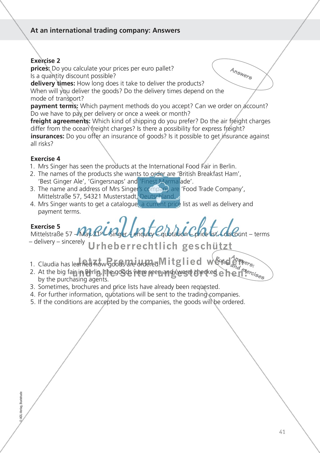 Working at an international trading company: Wortschatz internationales Handelsunternehmen + Übungen zum Passiv Preview 6