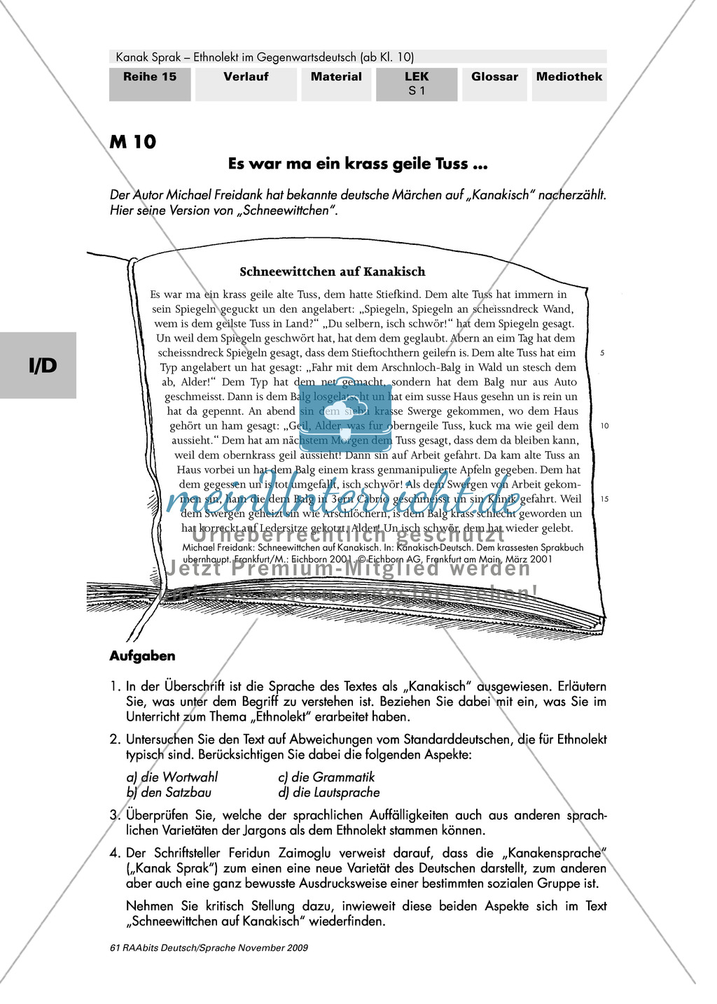Deutsche Texte auf