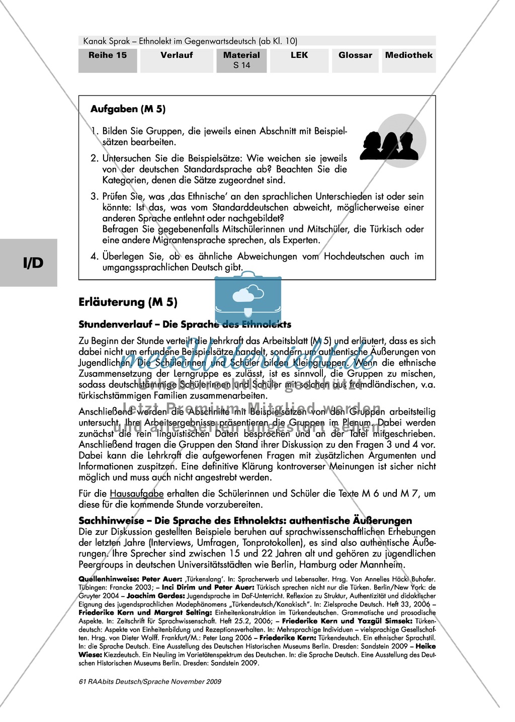 Importe, Verkürzungen, Abweichungen - Ethnolekt Preview 2