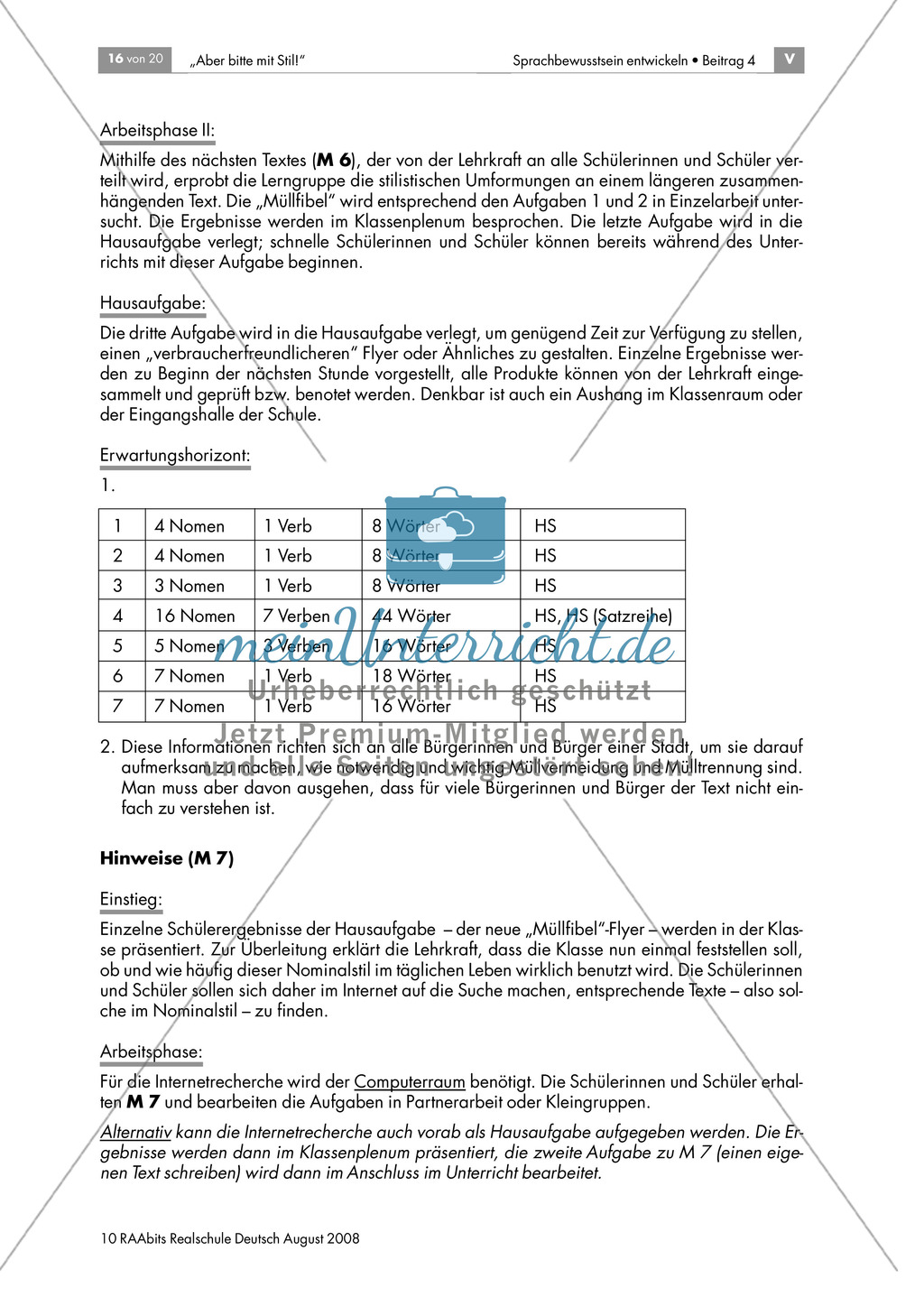 Internetrecherche: Alltagsbeispiele für den Nominalstil Preview 3