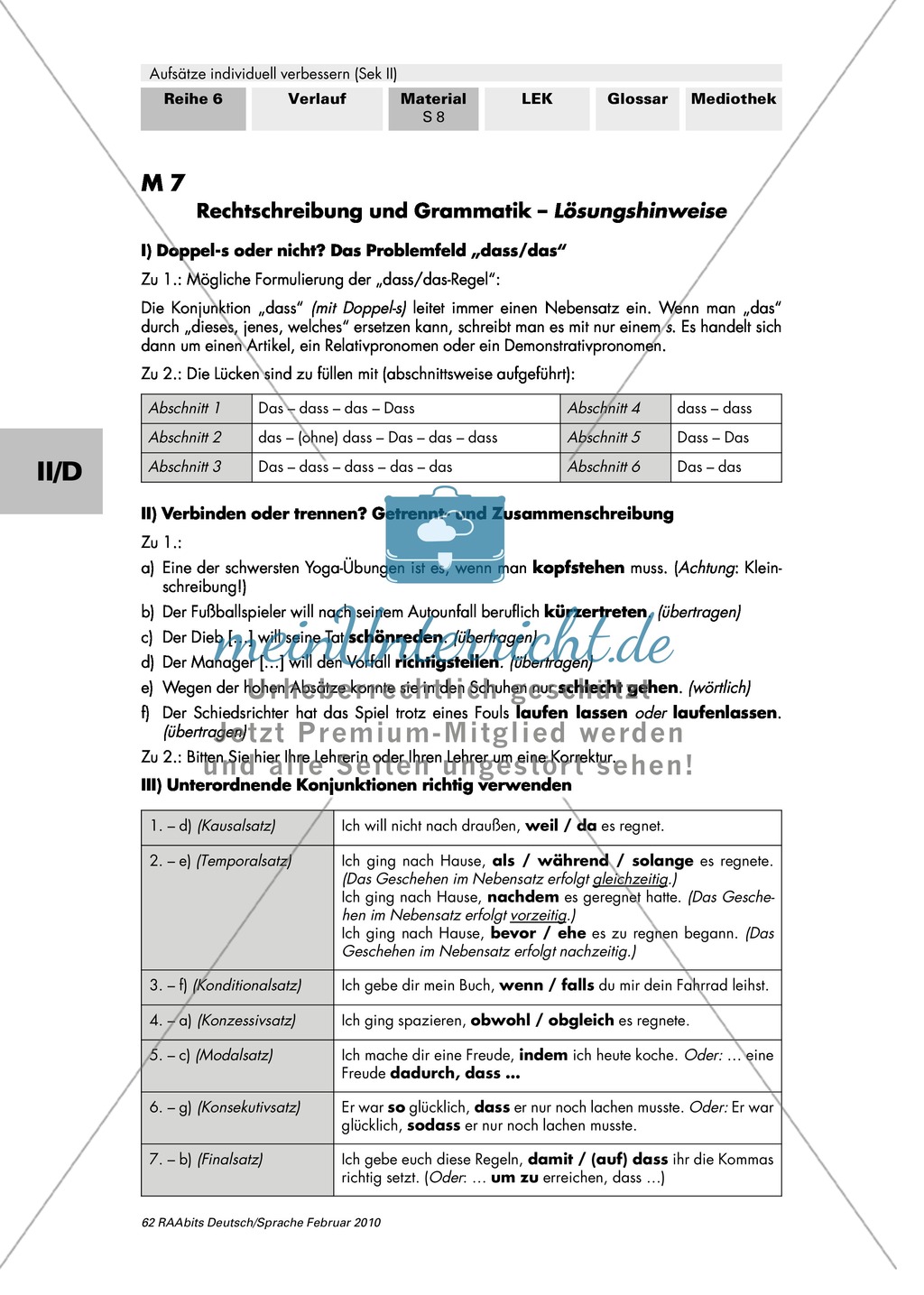 Grammatik: Unterordnende Konjunktionen korrekt verwenden Preview 2