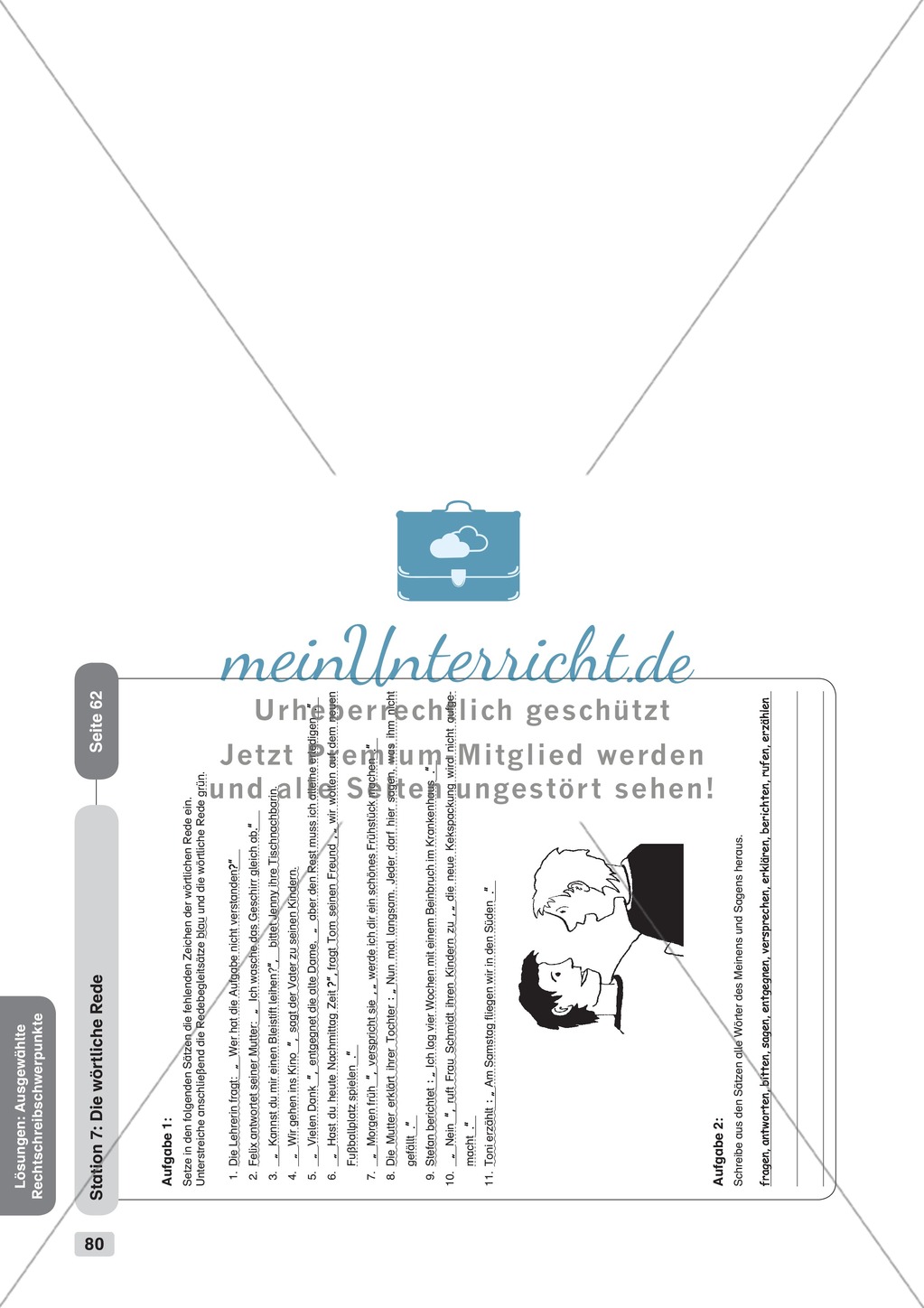 Ausgewählte Rechtschreibschwerpunkte: Übungen + Lösungen Preview 12