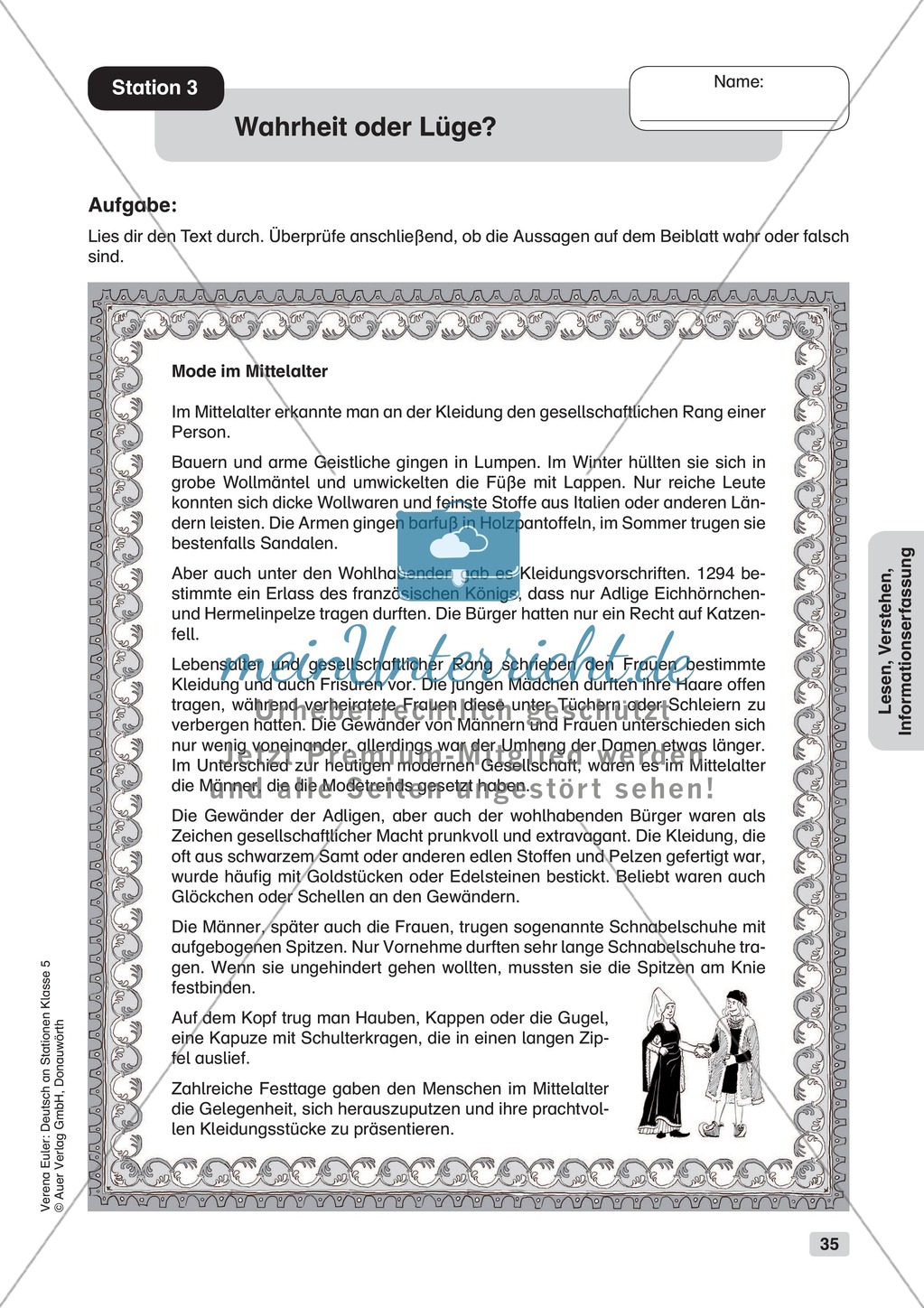Lesen, Verstehen, Informationserfassung: Übungen + Lösungen Preview 4