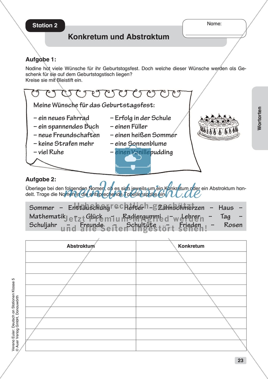 Wortarten: Übungen + Lösungen Preview 2
