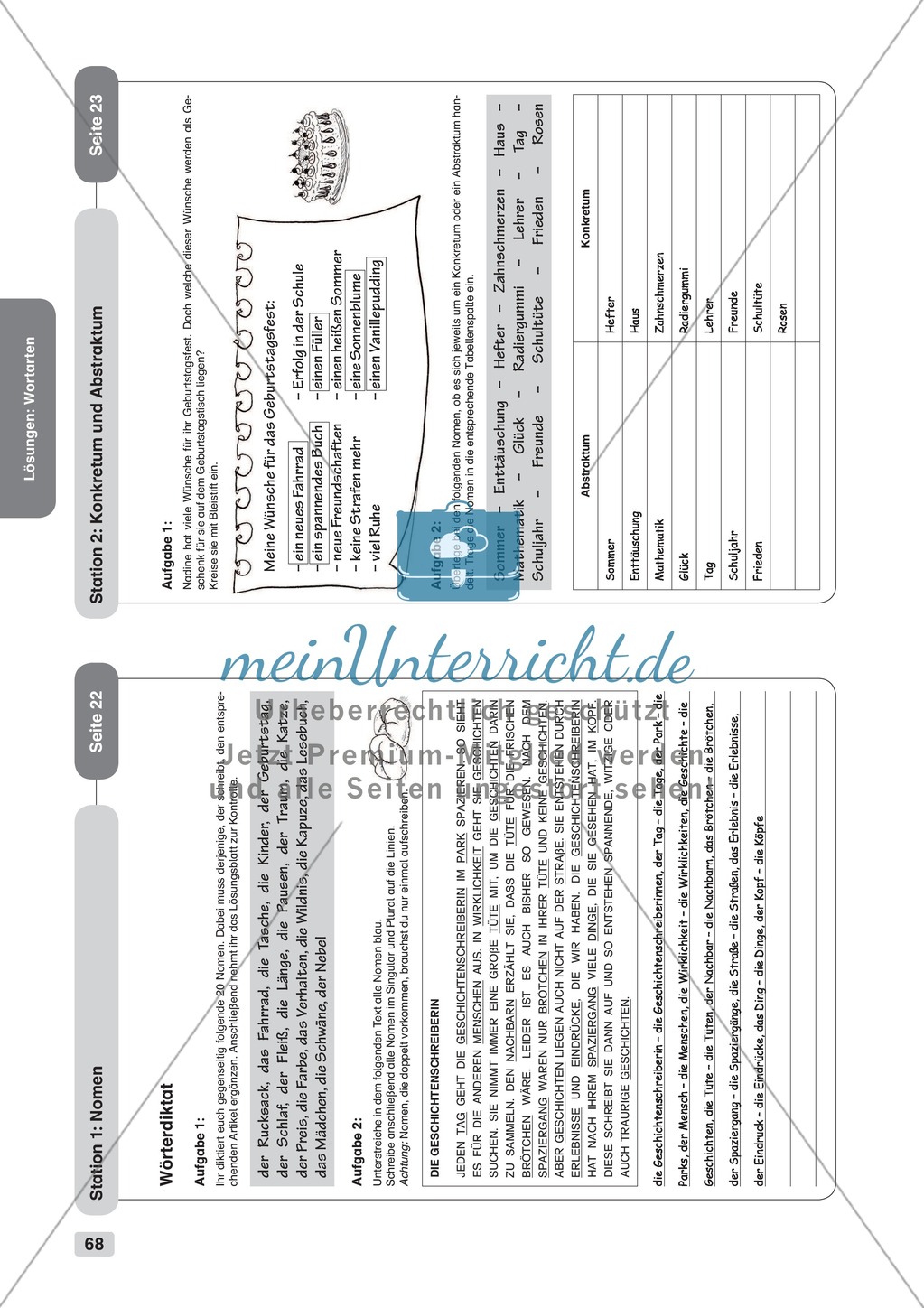 Bildgeschichte: Übungen + Lösungen Preview 16