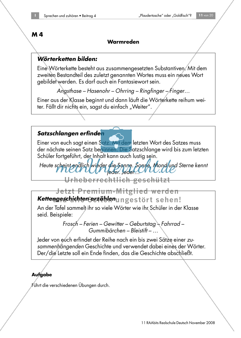 Freies Sprechen in Redespielen üben Preview 1