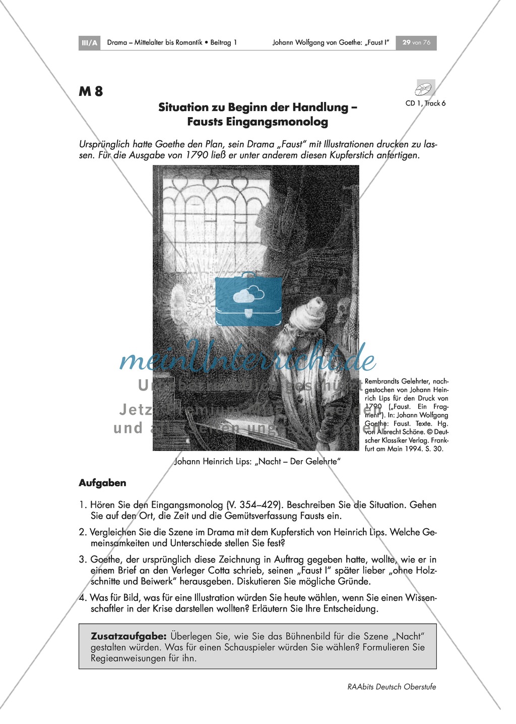 Johann Wolfgang von Goethe - "Faust I": Die Gelehrtentragödie - Faust in der Studierstube Preview 1