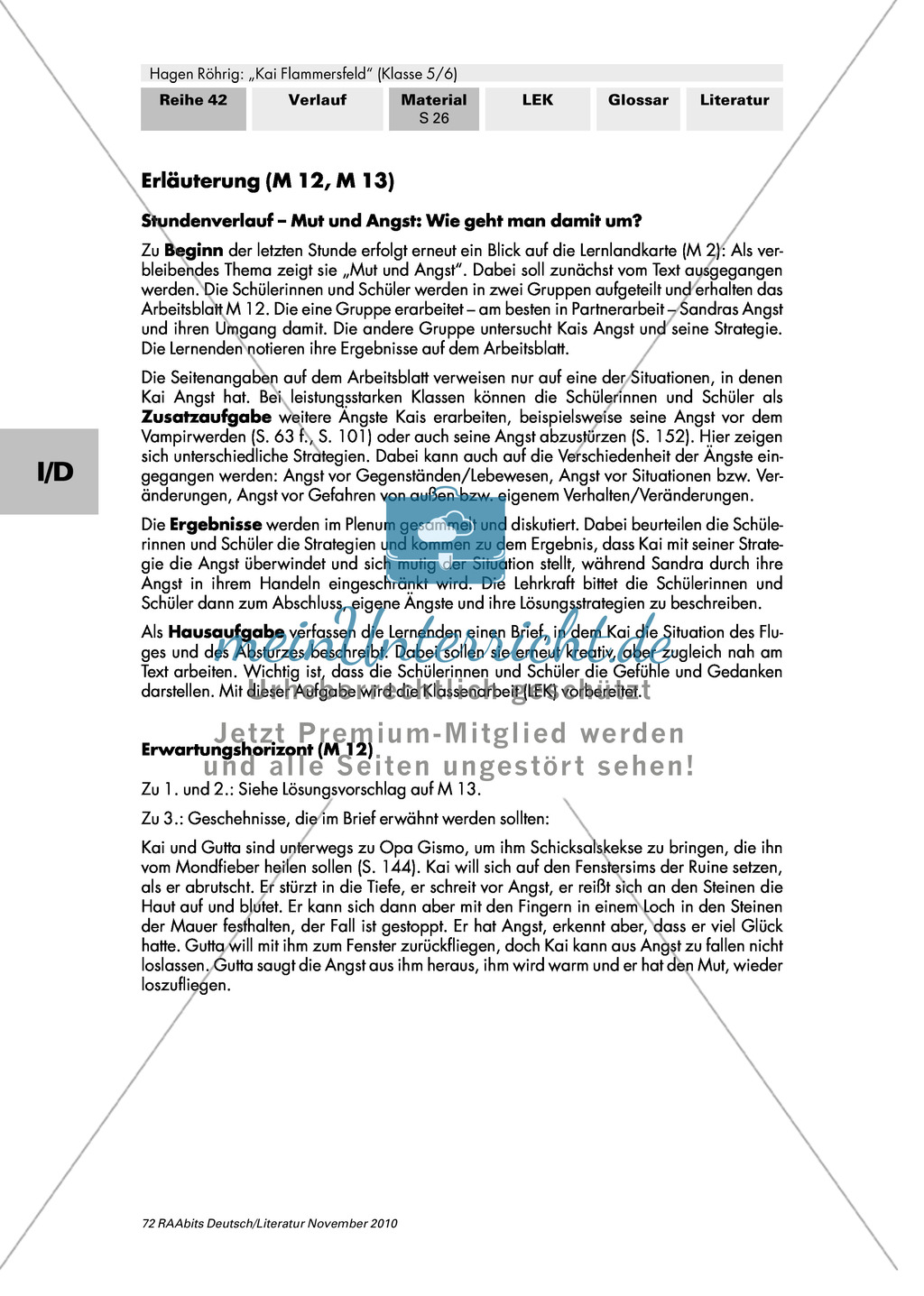 Hagen Röhrig "Kai Flammersfeld": Der Umgang mit den Themen "Mut" und "Angst" anhand des Buches Preview 3