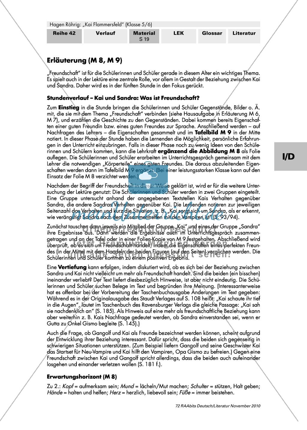 Hagen Röhrig "Kai Flammersfeld": Definition des Begriffes "Freundschaft" mithilfe des Romans Preview 3