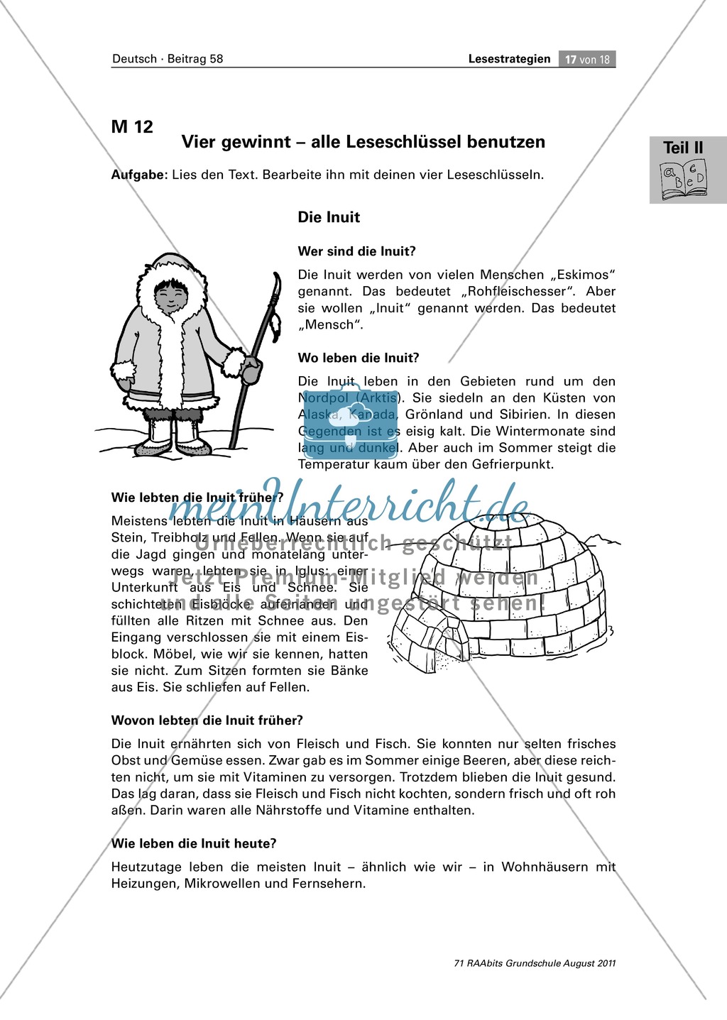 Die vier Schlüssel - Lesestrategien anhand von Sachtexten erarbeiten Preview 17